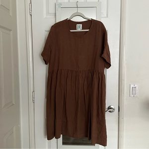 Shiny By Nature Brown Dress 2XL